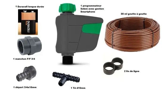 Kit arrosage automatique pour jardinière